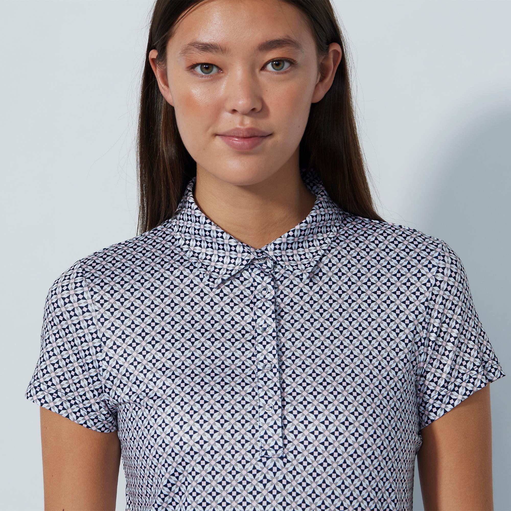 Daily Sports Sheermotion Ladies Golf Polo Shirt Mosaic Medley